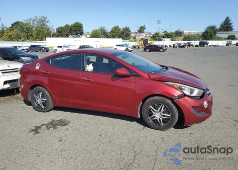 2016 Hyundai Elantra Se from USA, damaged, VIN 5NPDH4AE9GH715464